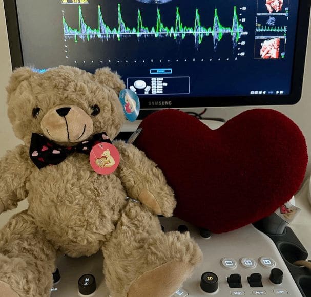 The real 4D ultrasound machine and viewing setup at From Bumps 2 Babies