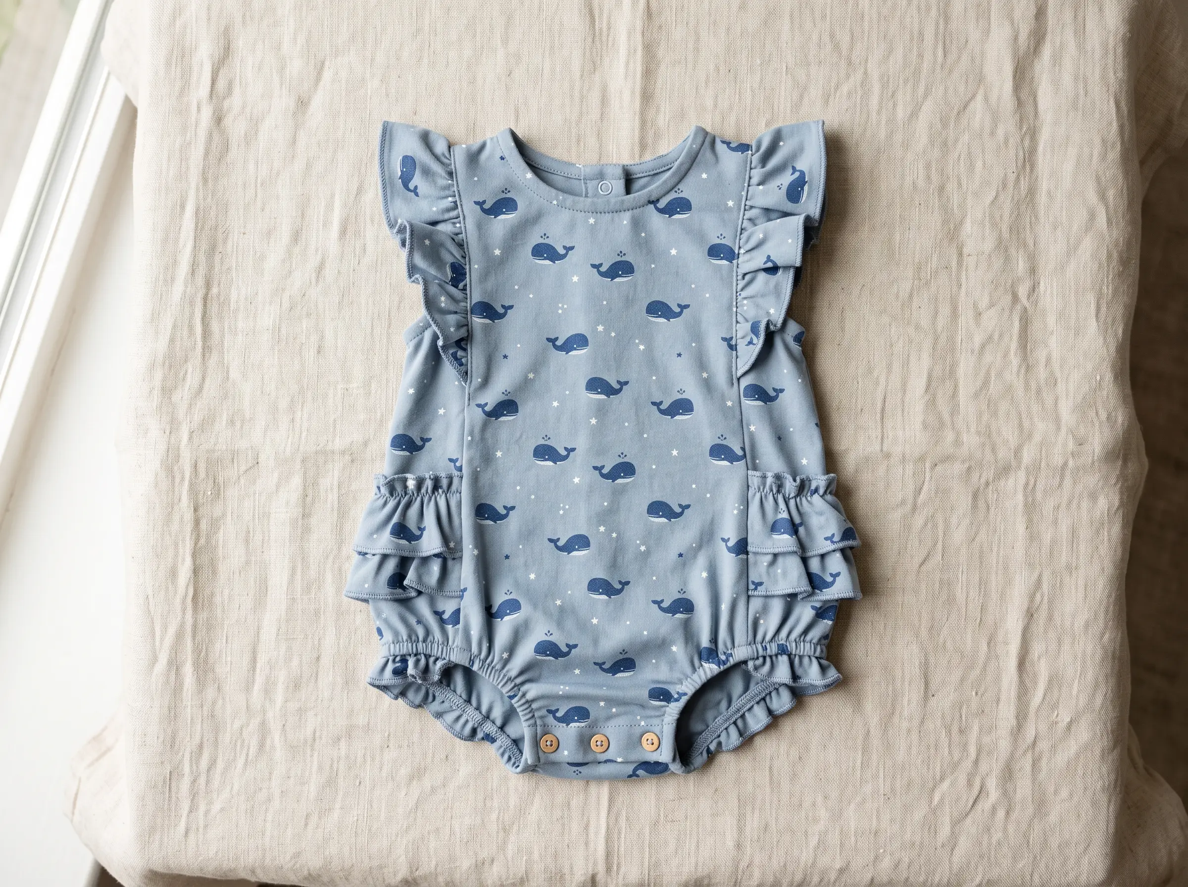 Angel Dear Ruffly Strap Overall