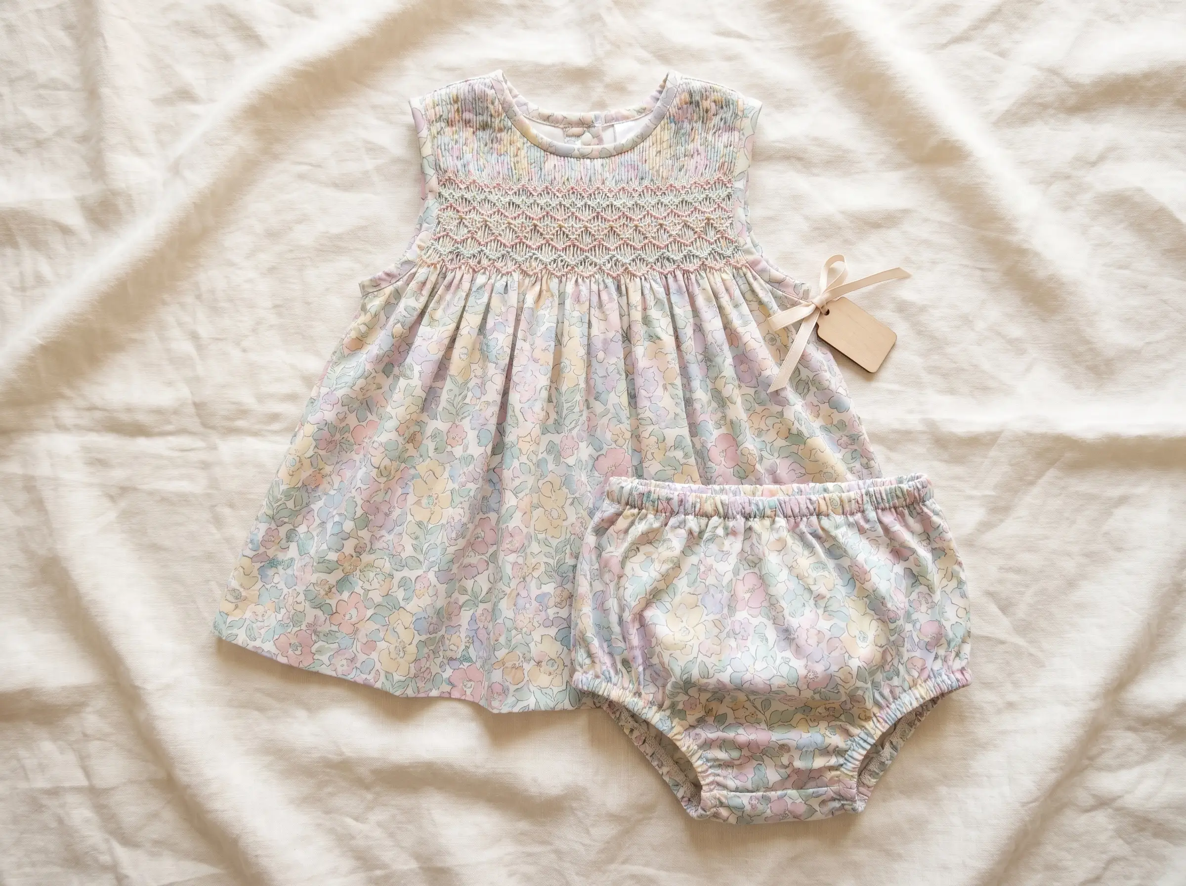 Angel Dear Smocked Dress Set